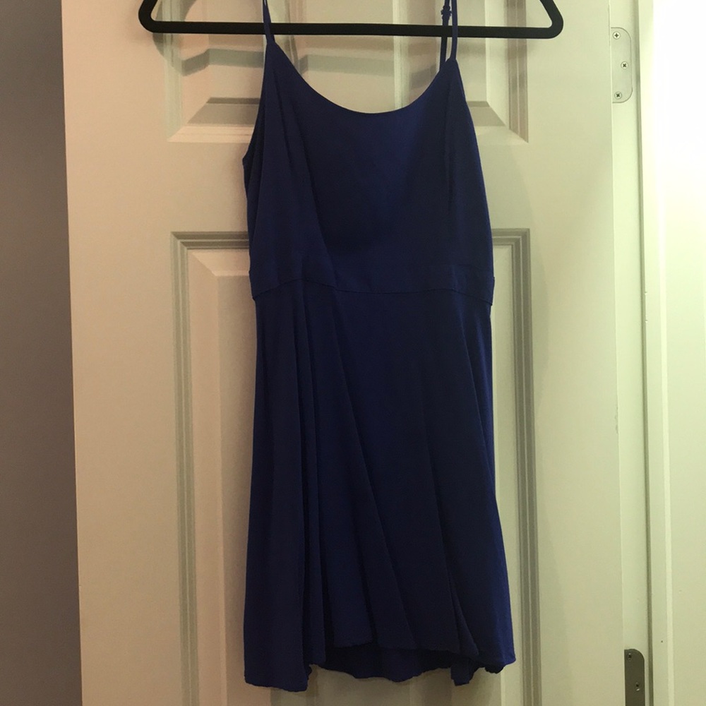 Short indigo day dress